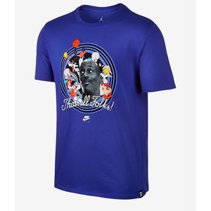 AIR JORDAN AJ 11 That’s All Folks SPACE JAM blue colorful men’s MJ t-shirt xxl